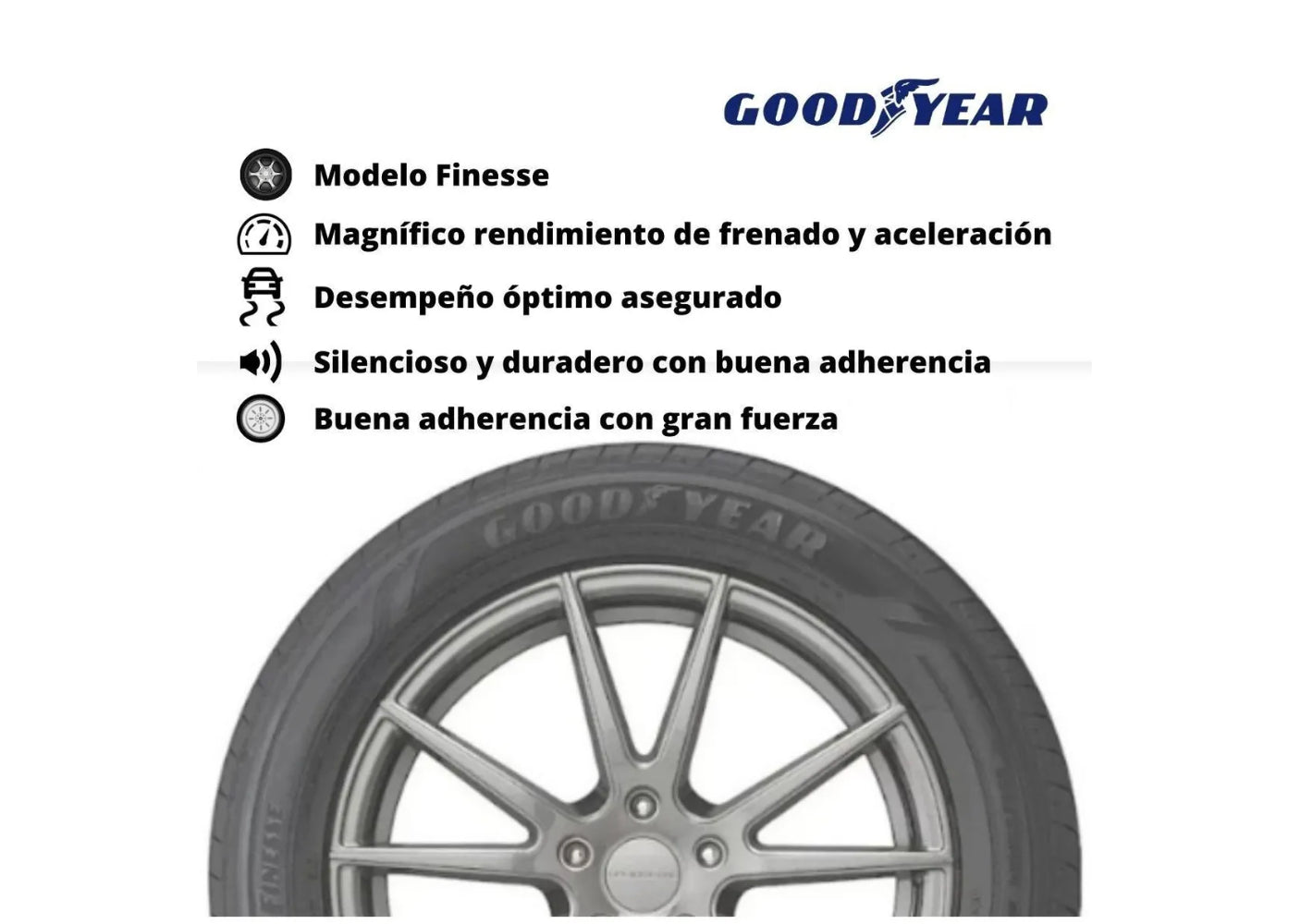 Llanta GOODYEAR 215/65R17 ASSURANCE FINESSE 99H SL AUTO