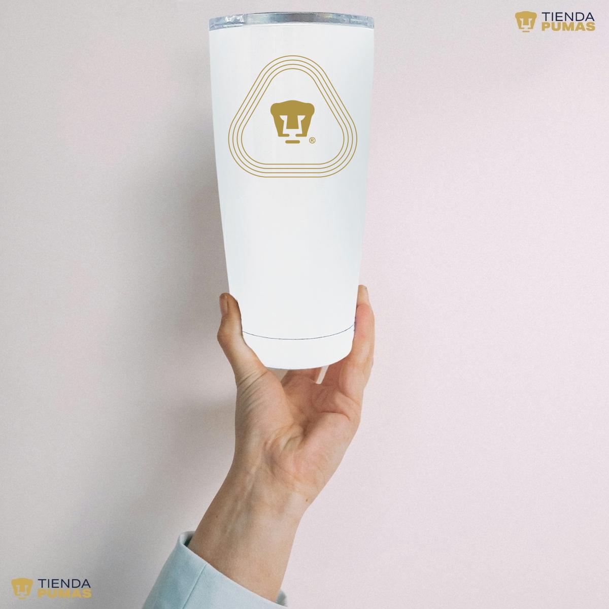 Termo 20 Oz Pumas UNAM Logo Líneas