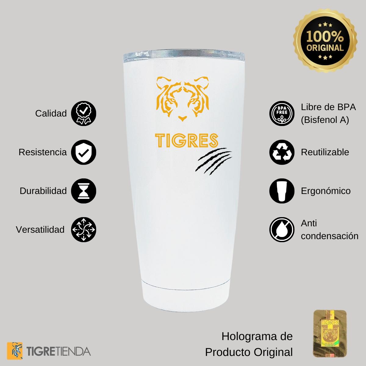 Termo 20 Oz Tigres UANL Rayas