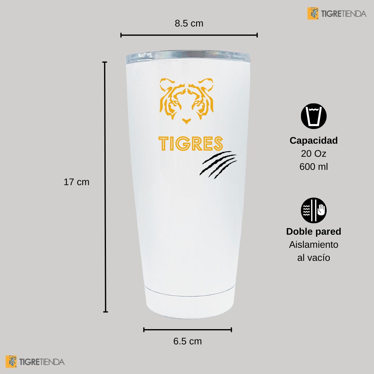 Termo 20 Oz Tigres UANL Rayas