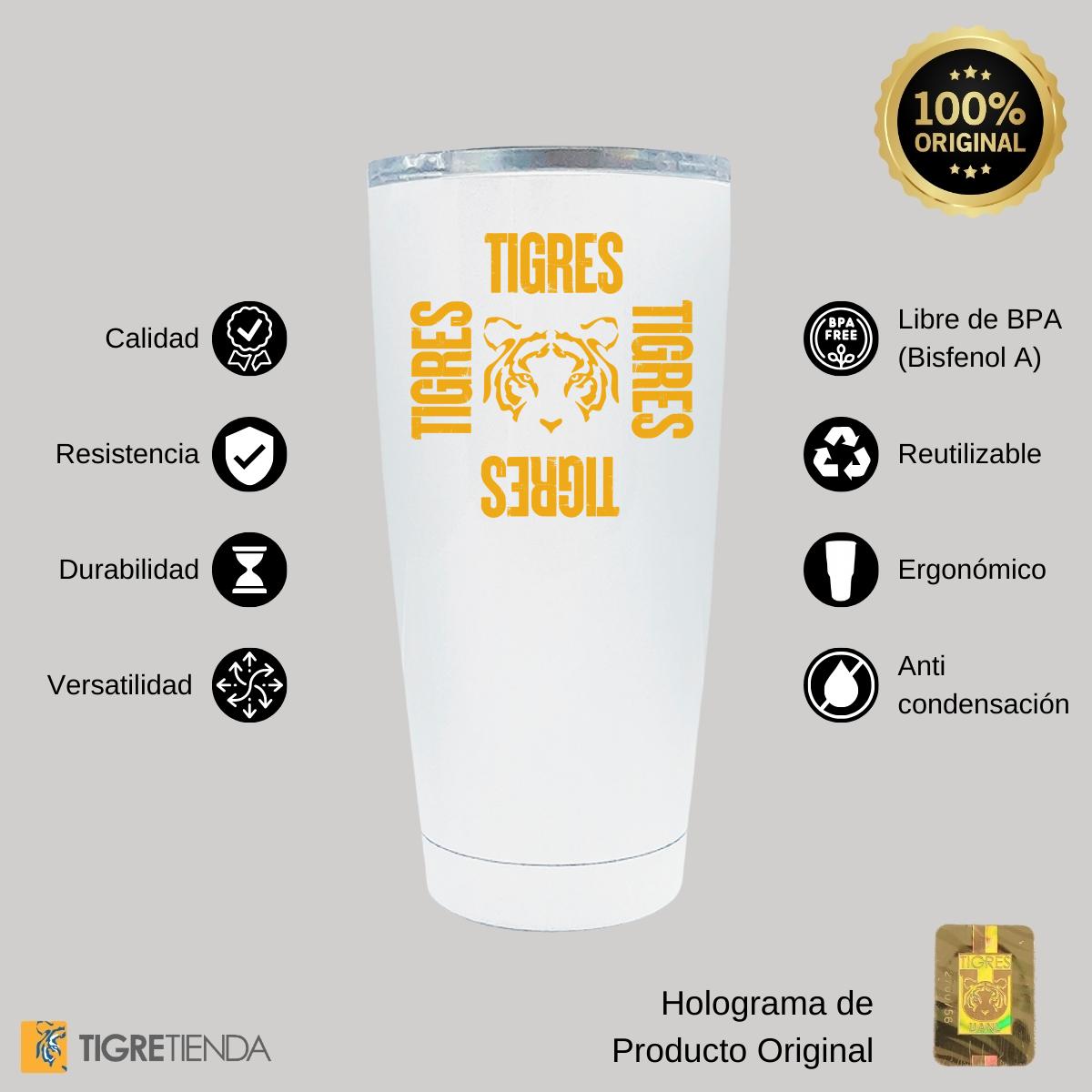 Termo 20 Oz Tigres UANL Cuadro