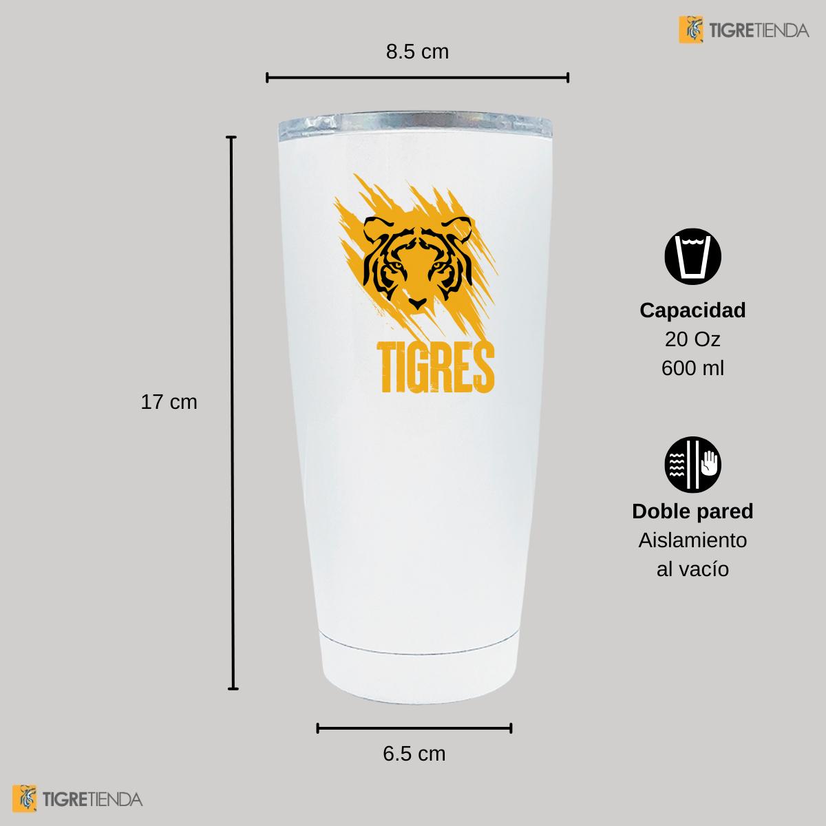 Termo 20 Oz Tigres UANL Rostro