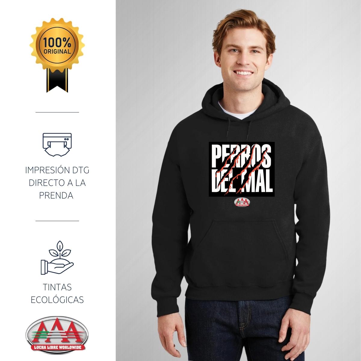 Sudadera Hombre Hoodies  Lucha Libre AAA Perros del mal