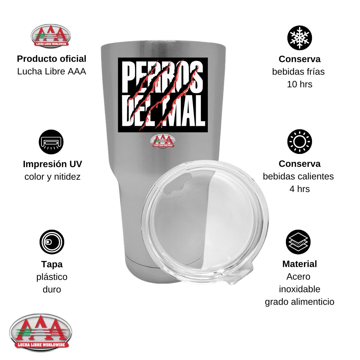 Termo 30 Oz Lucha Libre AAA Perros del mal