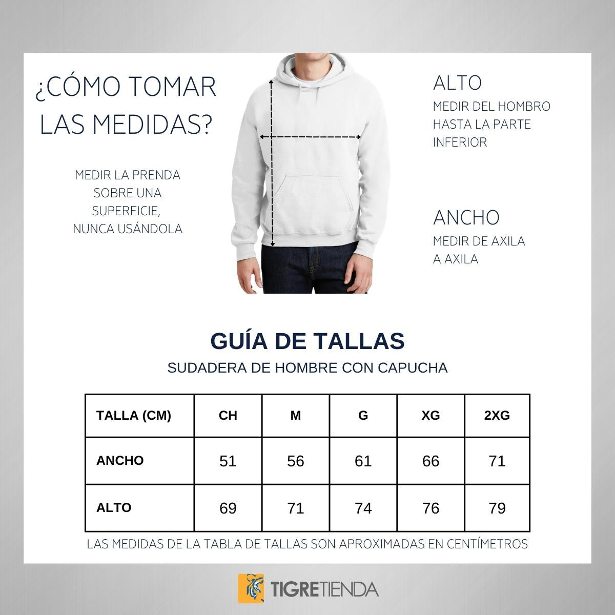 Sudadera Hombre Hoodies  Tigres UANL Esto es Tigres
