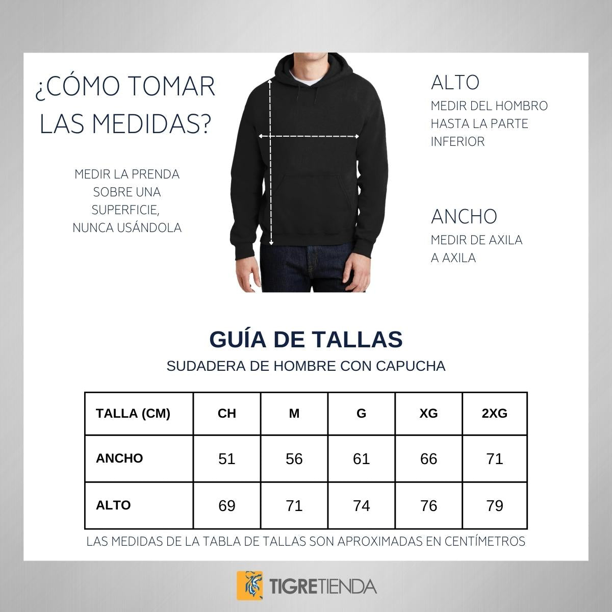 Sudadera Hombre Hoodies  Tigres UANL Esto es Tigres