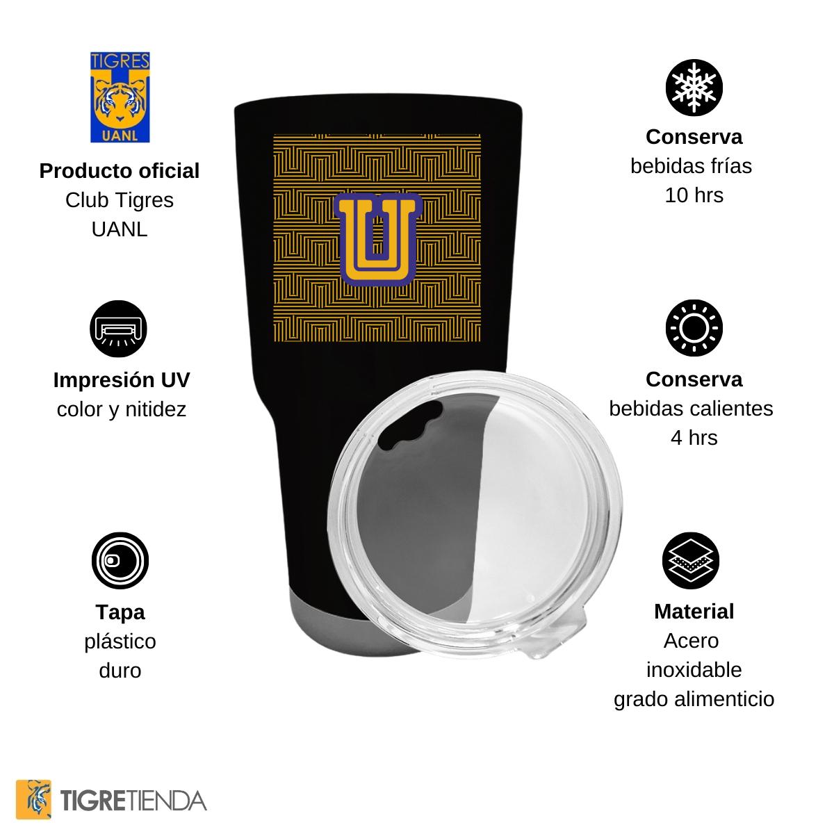 Termo 30 Oz Tigres UANL Grecas