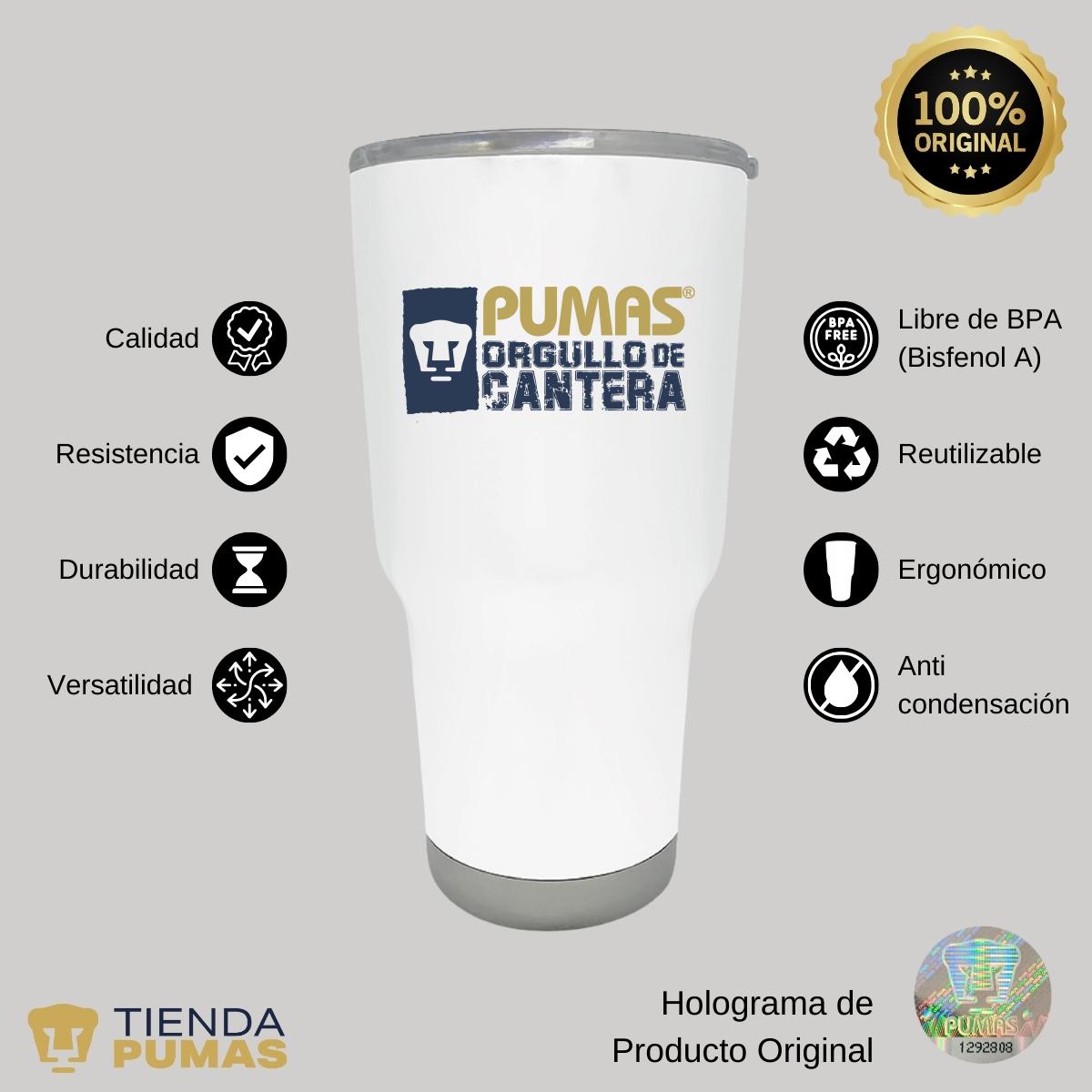 Termo 30 Oz Pumas UNAM Orgullo de cantera