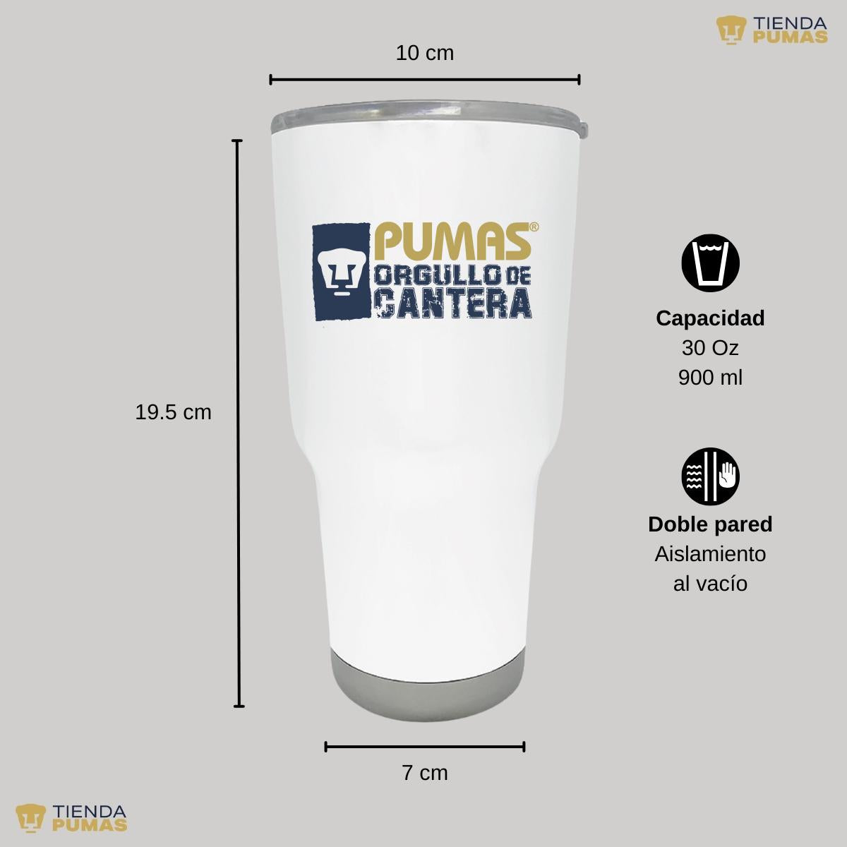 Termo 30 Oz Pumas UNAM Orgullo de cantera