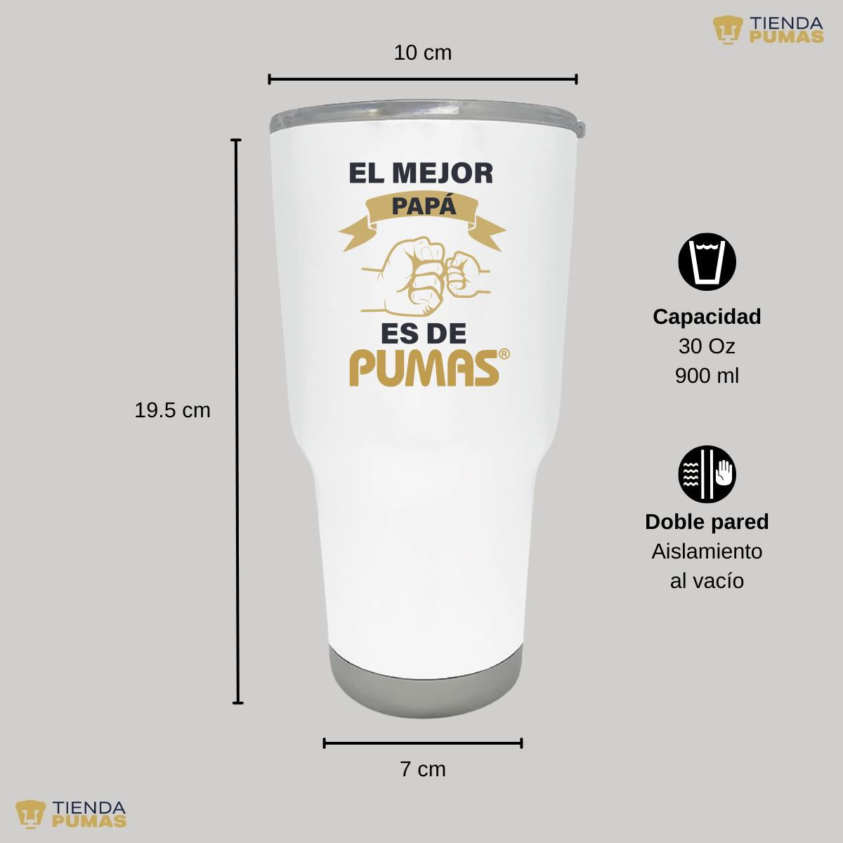 Termo 30 Oz Pumas UNAM El mejor papá