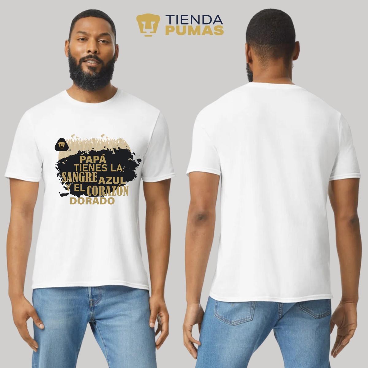 Playera Hombre Pumas UNAM Papá sangre azul