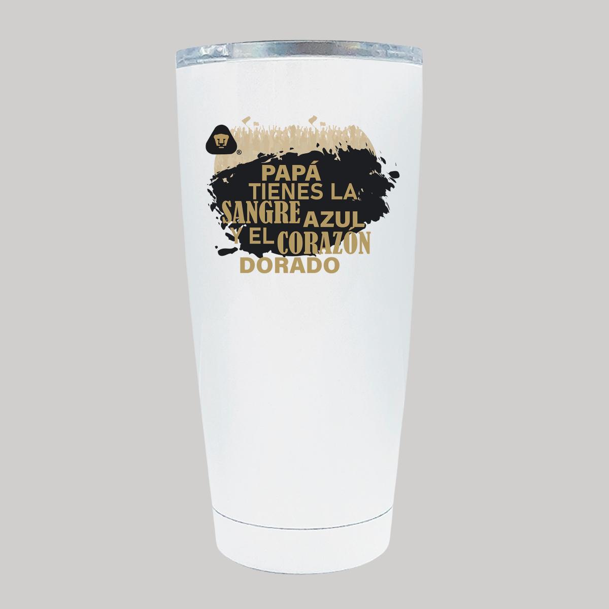 Termo Vaso Térmico 20 Oz Pumas UNAM Papá sangre azul