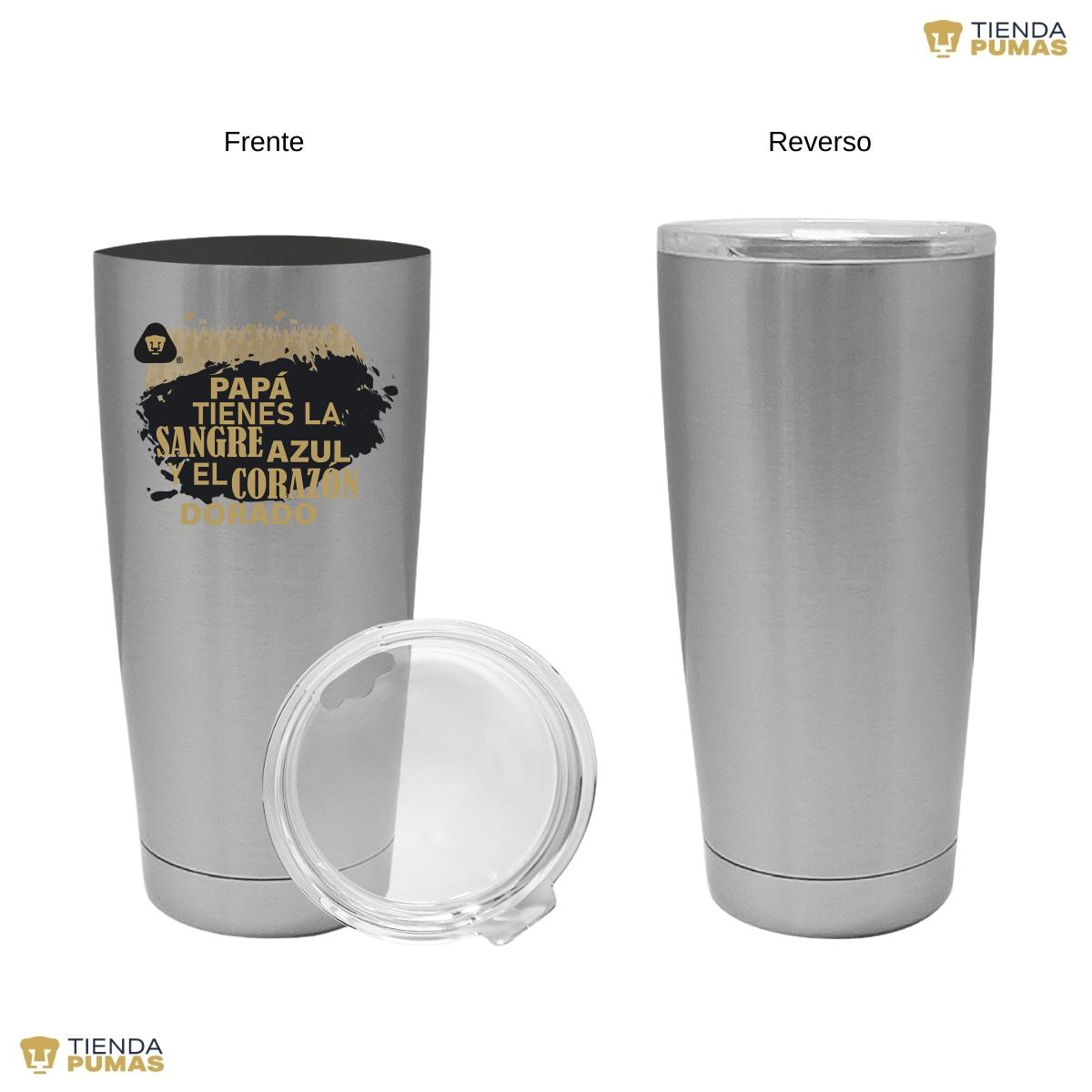 Termo Vaso Térmico 20 Oz Pumas UNAM Papá sangre azul