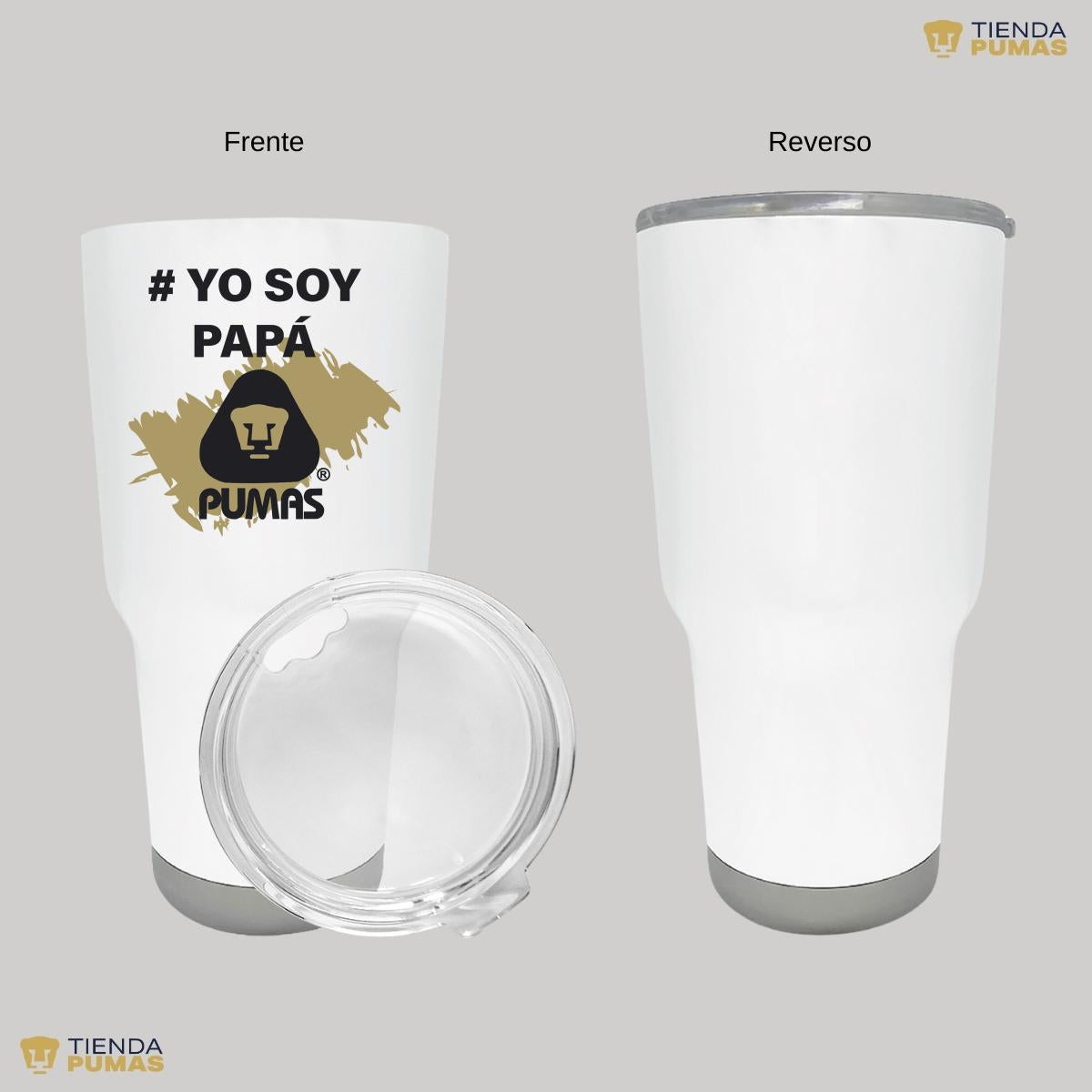 Termo Vaso Térmico 30 Oz Pumas UNAM Yo soy papá Pumas