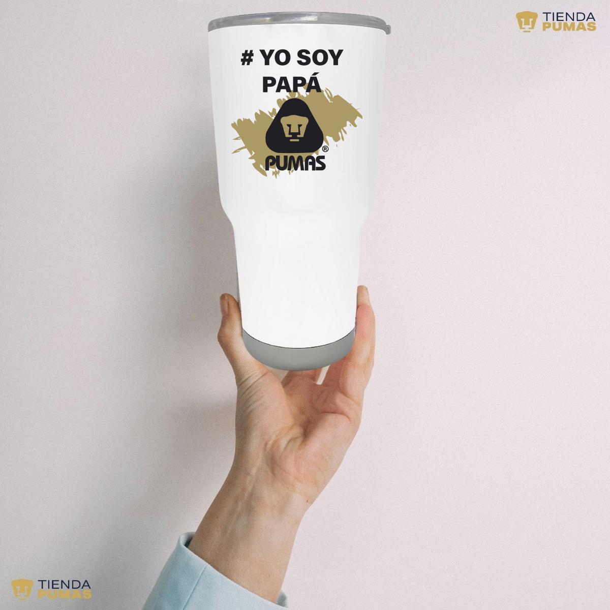 Termo Vaso Térmico 30 Oz Pumas UNAM Yo soy papá Pumas