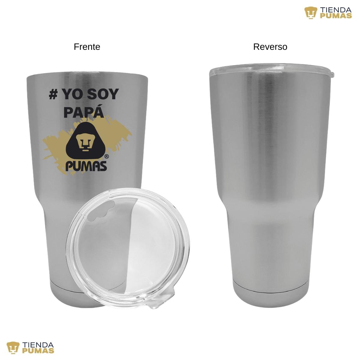 Termo Vaso Térmico 30 Oz Pumas UNAM Yo soy papá Pumas