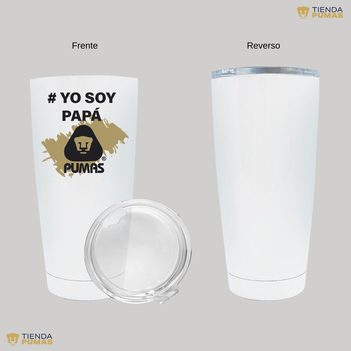 Termo Vaso Térmico 20 Oz Pumas UNAM Yo soy papá Pumas