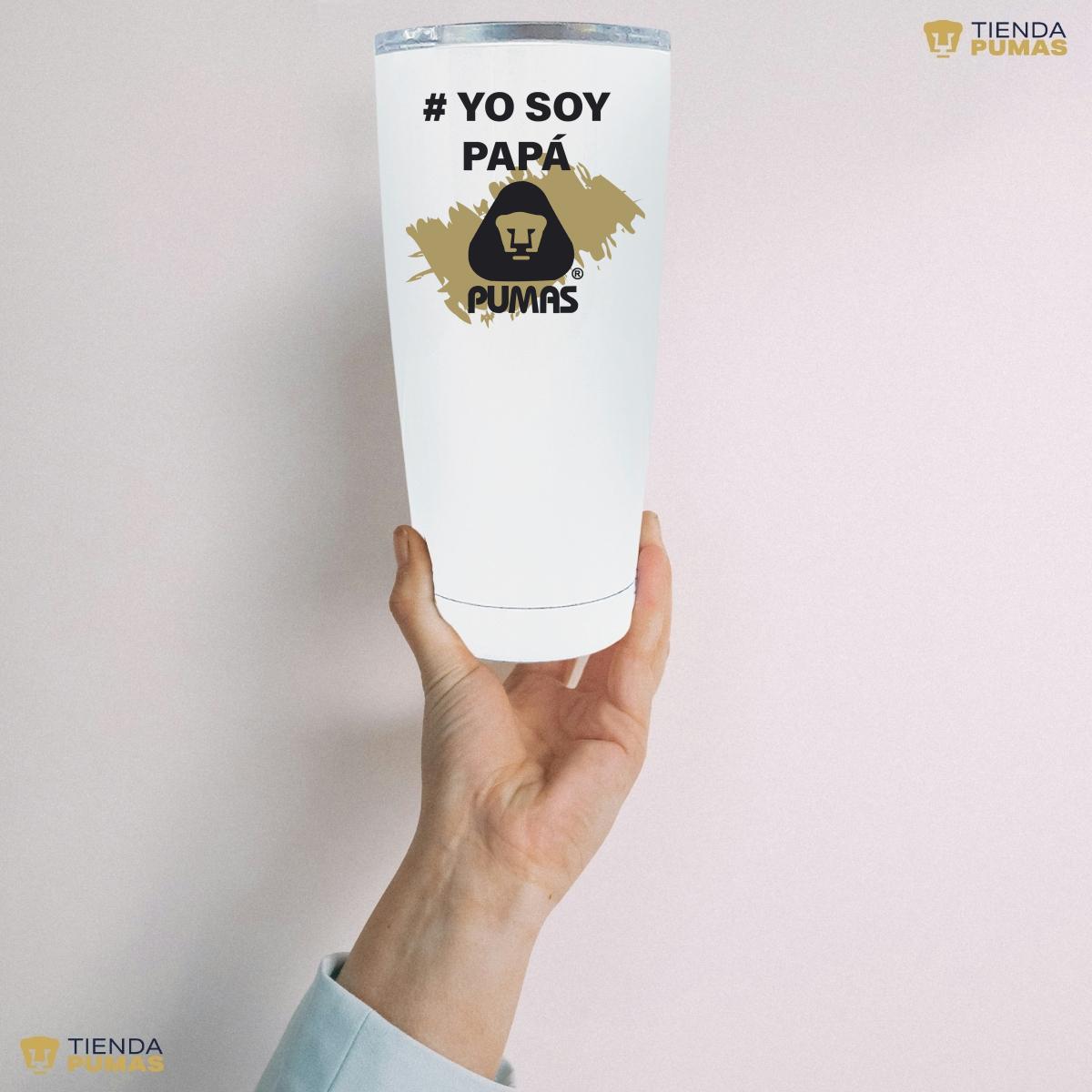 Termo Vaso Térmico 20 Oz Pumas UNAM Yo soy papá Pumas