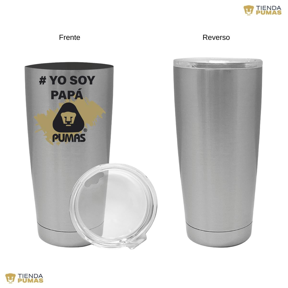 Termo Vaso Térmico 20 Oz Pumas UNAM Yo soy papá Pumas