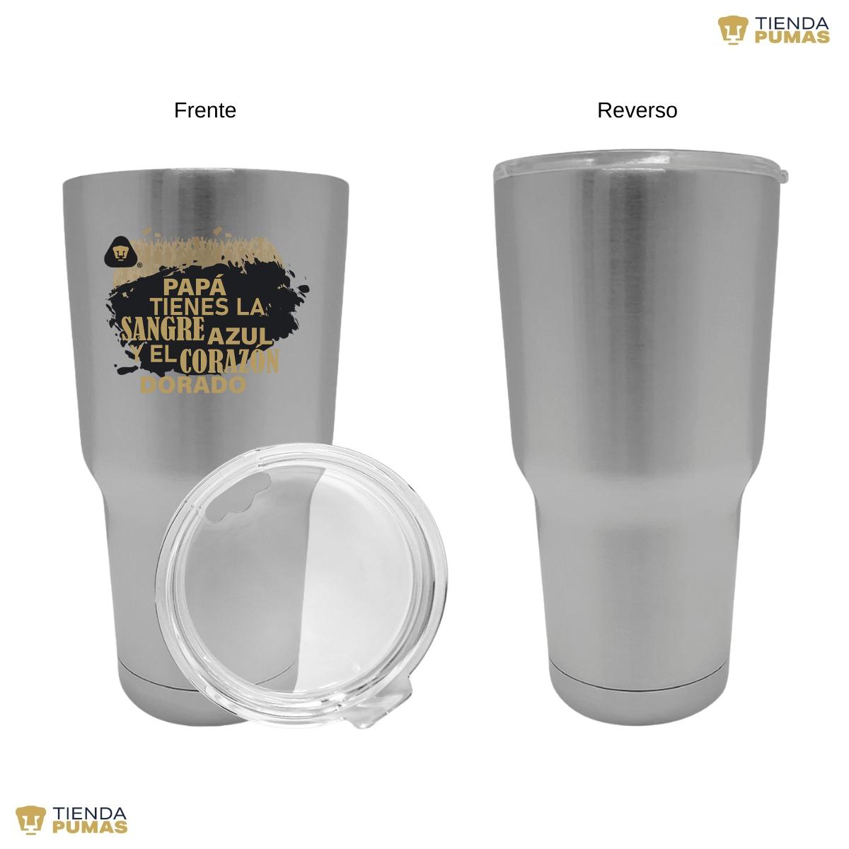 Termo Vaso Térmico 30 Oz Pumas UNAM Papá sangre azul