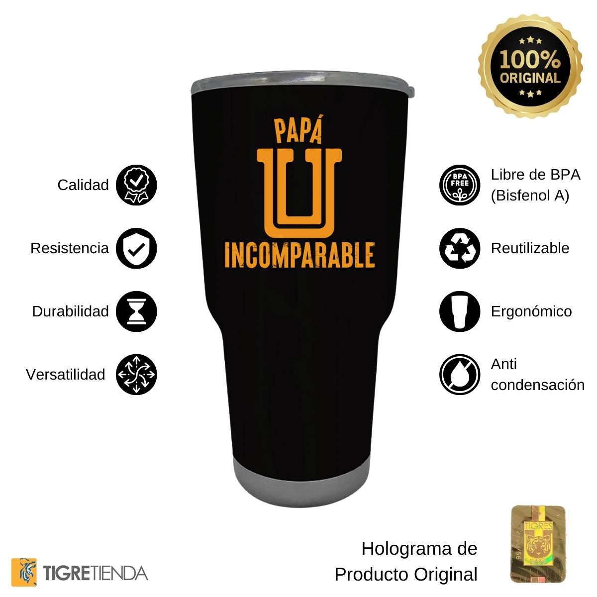 Termo 30 Oz Tigres UANL Papá incomparable