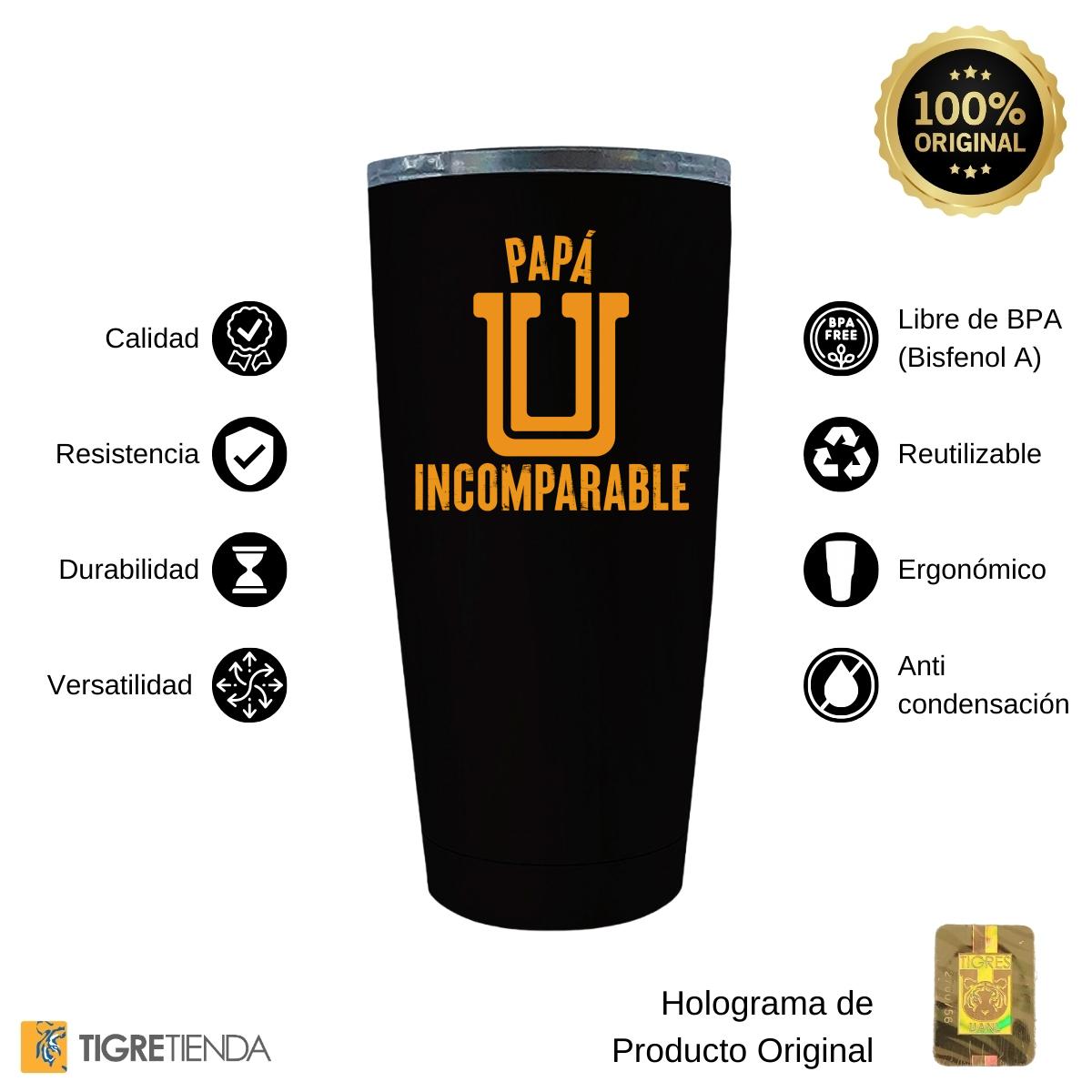 Termo 20 Oz Tigres UANL Papá incomparable