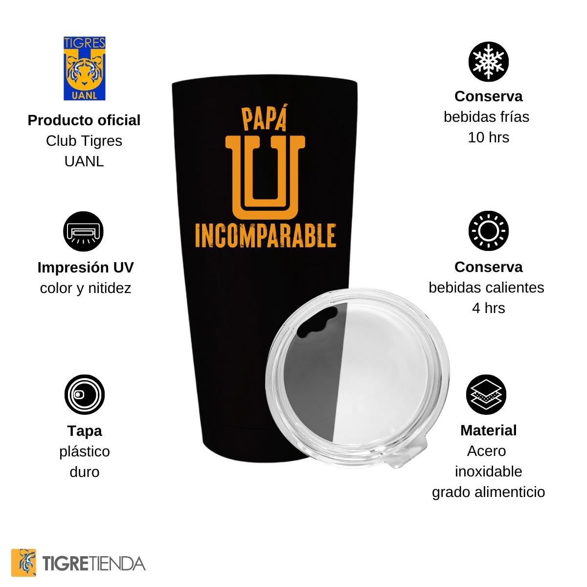 Termo 20 Oz Tigres UANL Papá incomparable