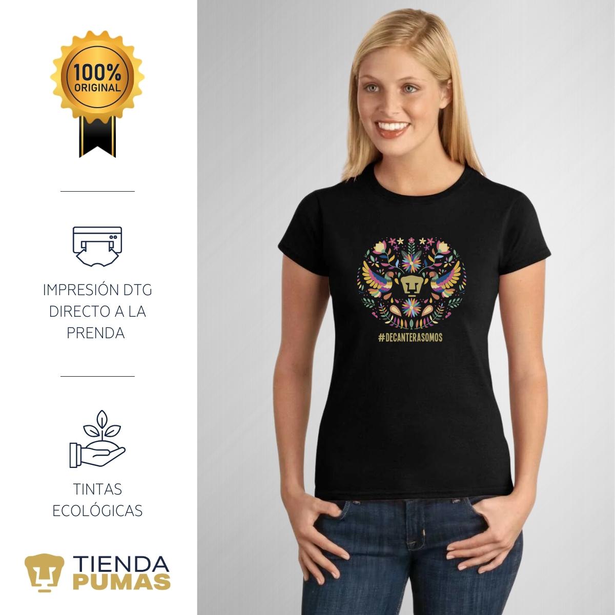 Playera Mujer Pumas UNAM México De cantera somos