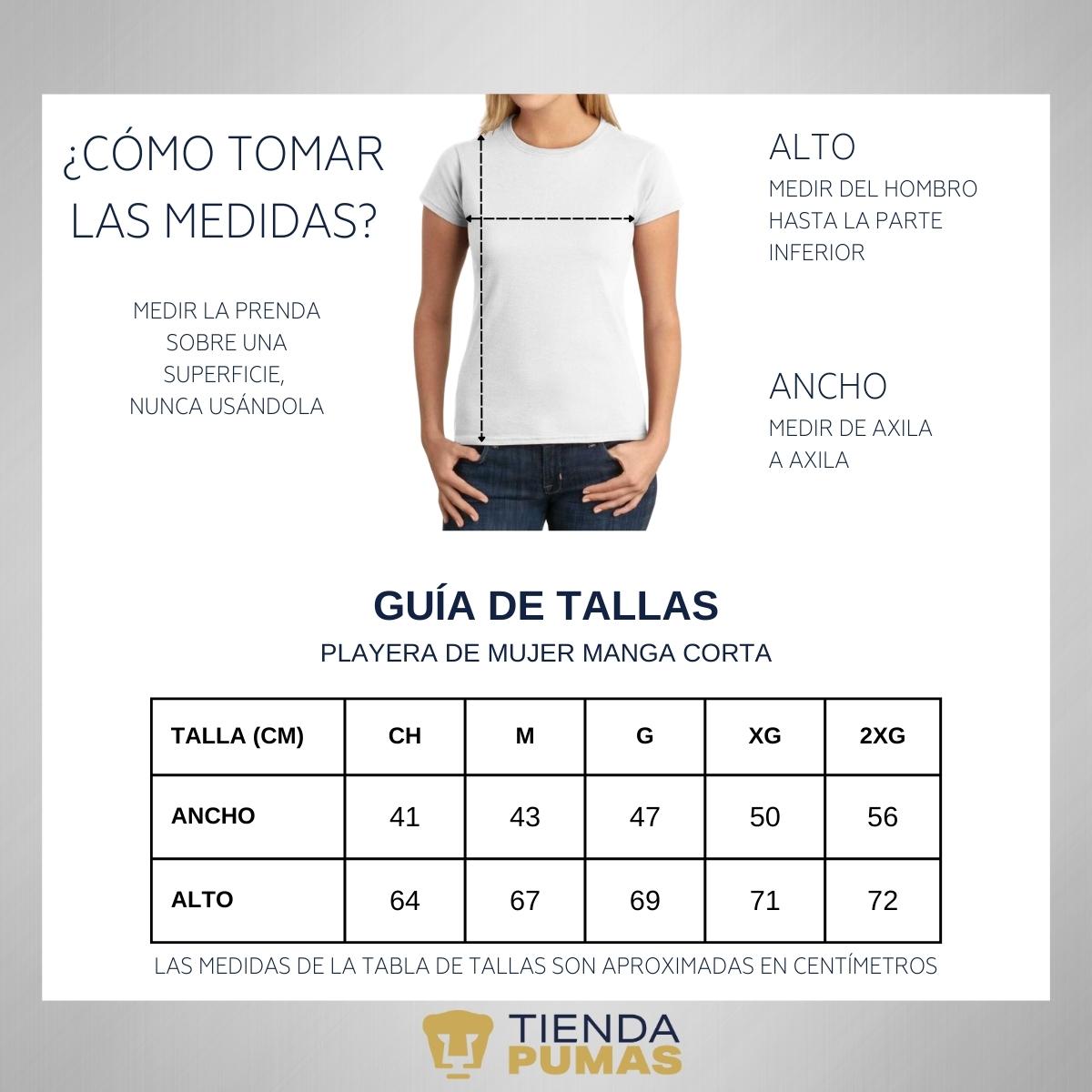 Playera Mujer Pumas UNAM México De cantera somos