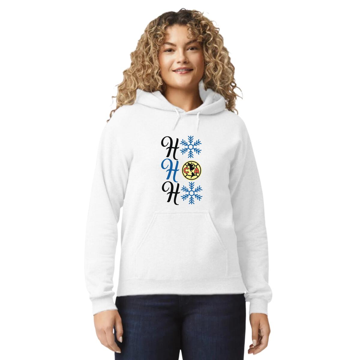 Sudadera Deportiva Mujer Hoodie América Ho Ho Ho
