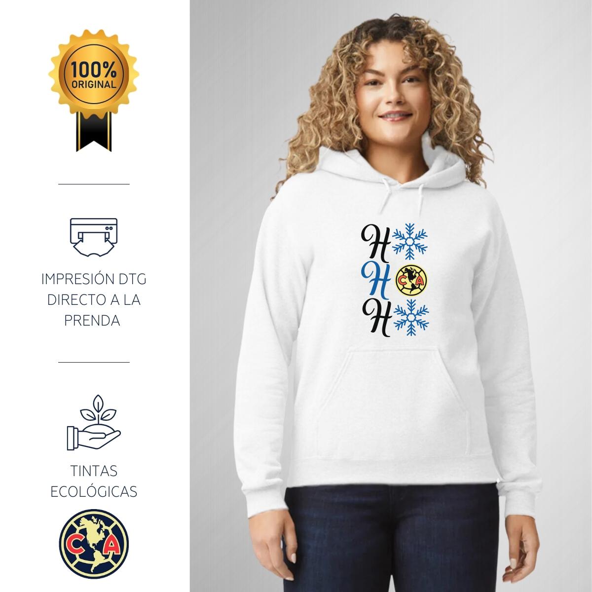Sudadera Deportiva Mujer Hoodie América Ho Ho Ho