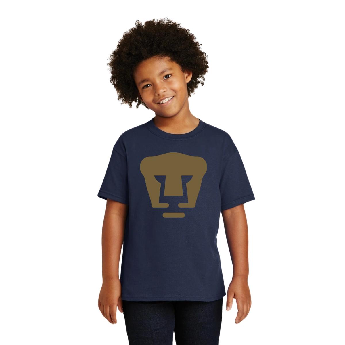 Playera Niño Niña Pumas UNAM Logo Dorado