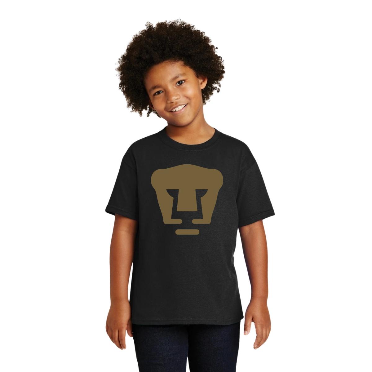Playera Niño Niña Pumas UNAM Logo Dorado