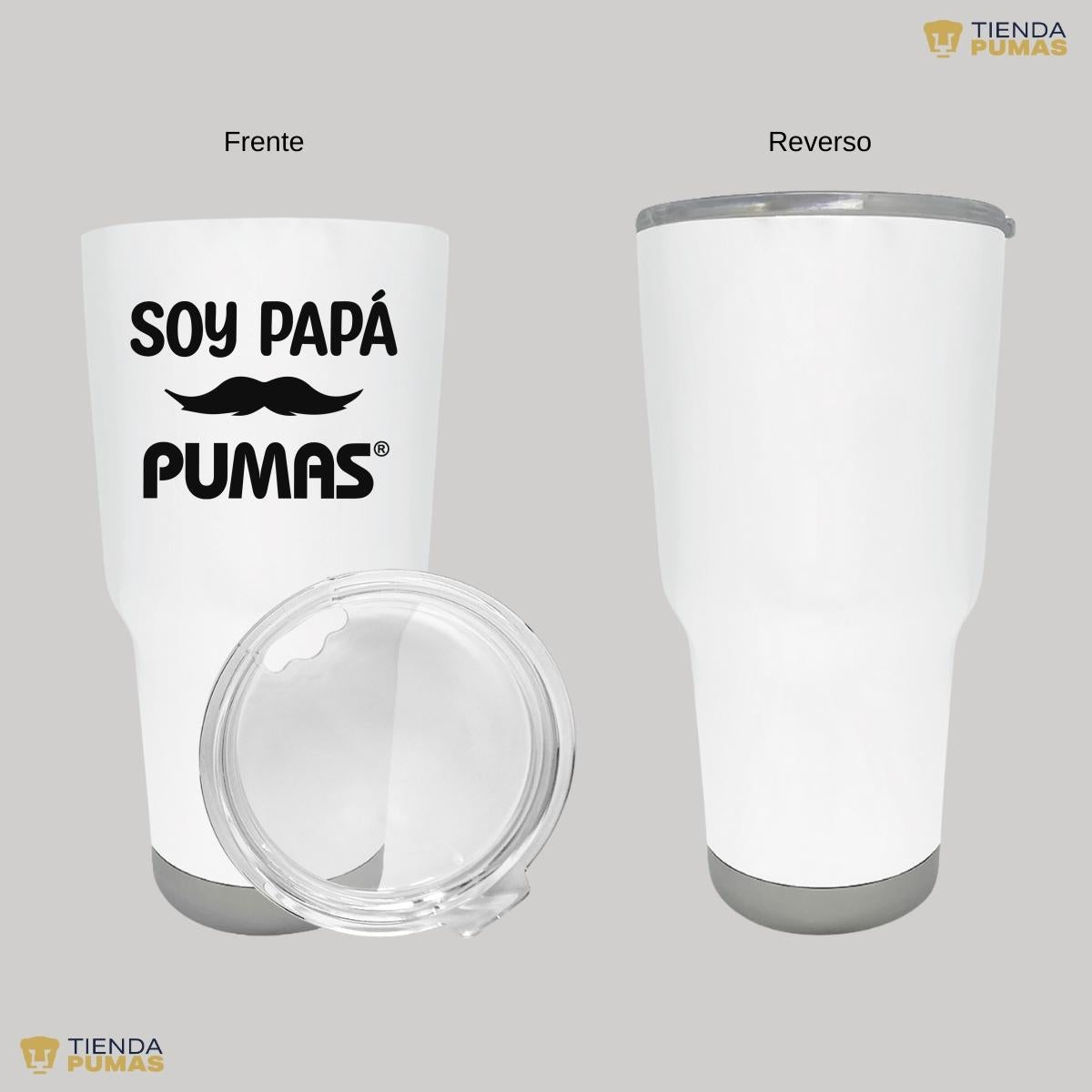 Termo Vaso Térmico 30 Oz Pumas UNAM Soy Papá