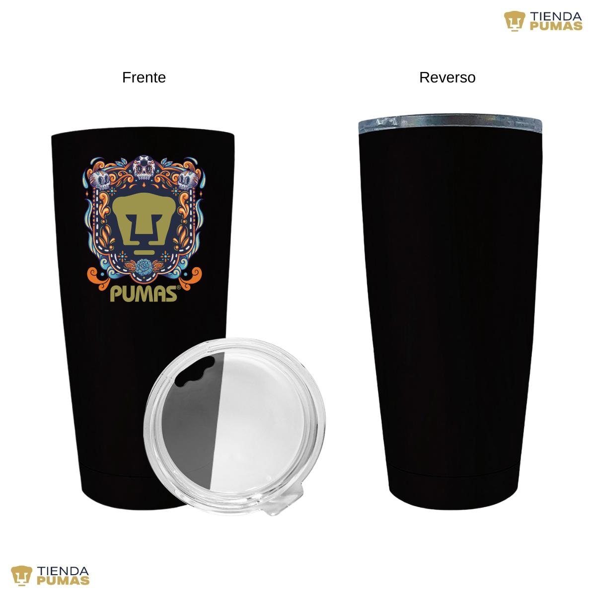 Termo 20 Oz Pumas UNAM Día de Muertos Celeste