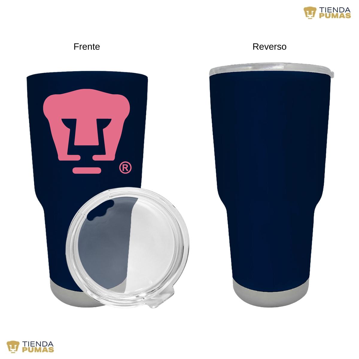 Termo 30 Oz Pumas UNAM Logo Rosa