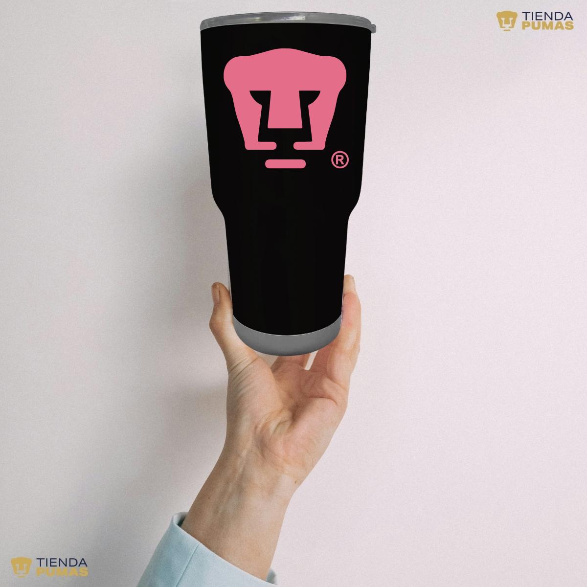 Termo 30 Oz Pumas UNAM Logo Rosa