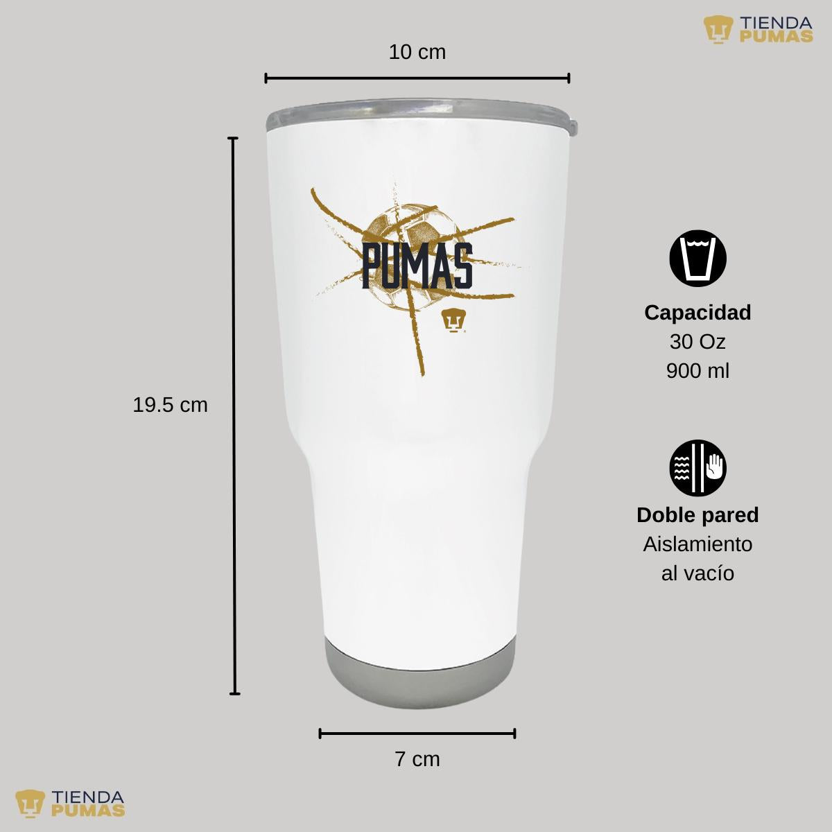 Termo 30 Oz Pumas UNAM Balón