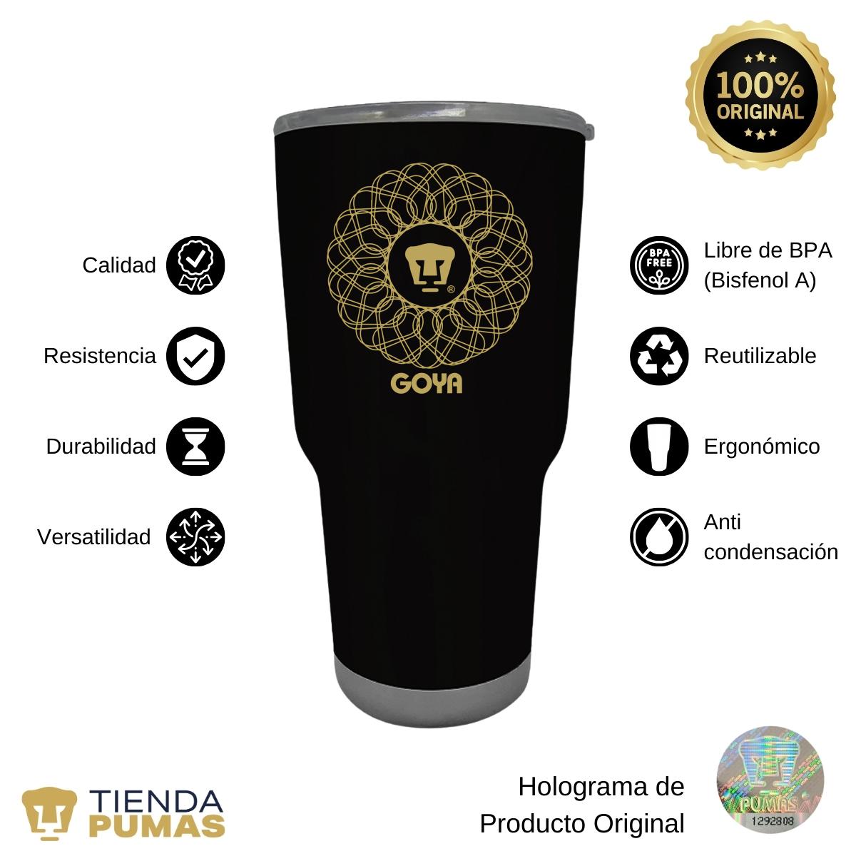 Termo 30 Oz Pumas UNAM Goya mandala