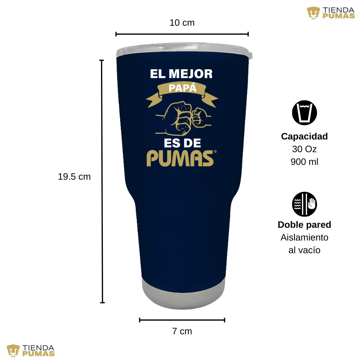 Termo 30 Oz Pumas UNAM El mejor papá