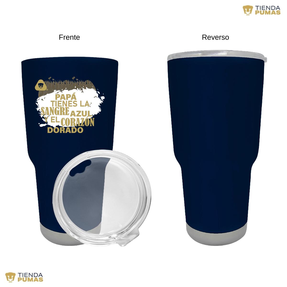 Termo Vaso Térmico 30 Oz Pumas UNAM Papá sangre azul