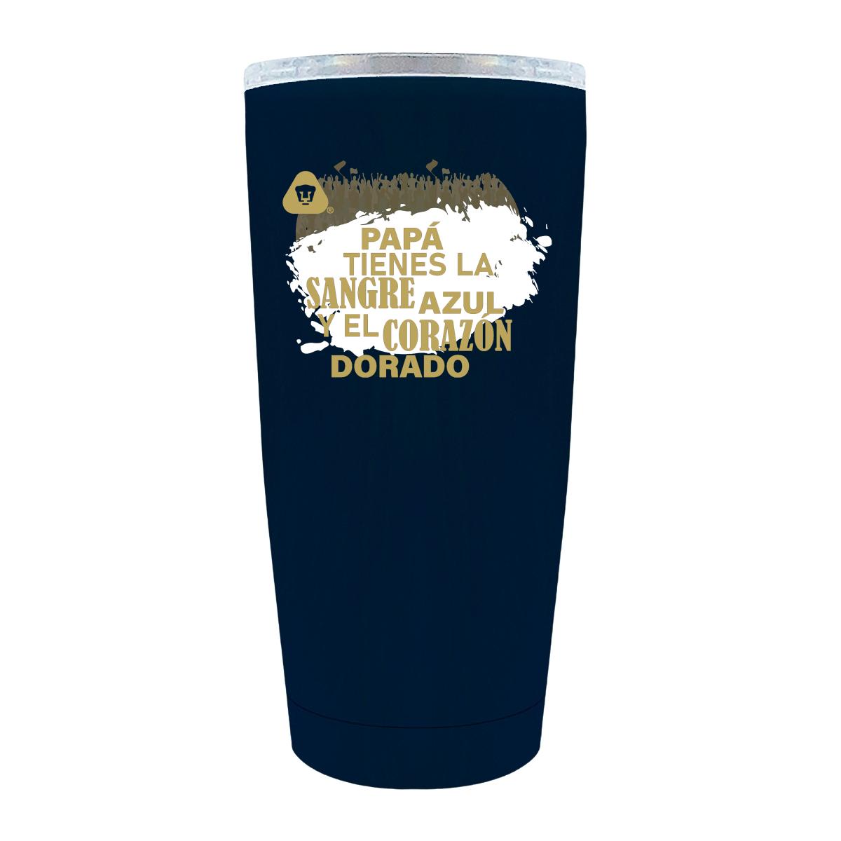 Termo Vaso Térmico 20 Oz Pumas UNAM Papá sangre azul