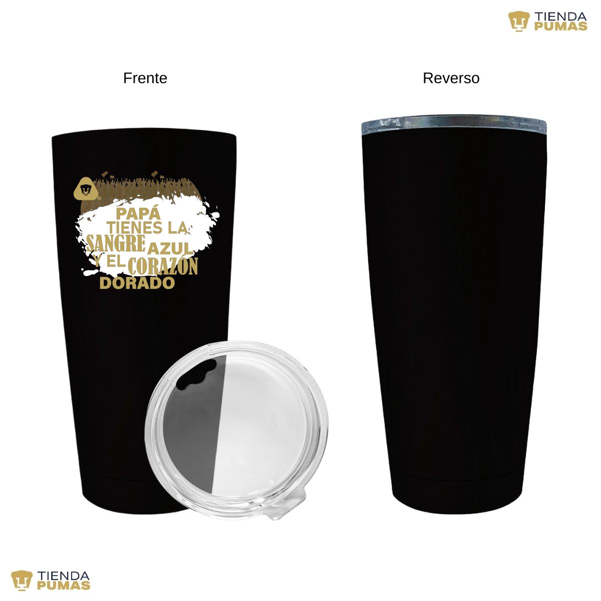 Termo Vaso Térmico 20 Oz Pumas UNAM Papá sangre azul