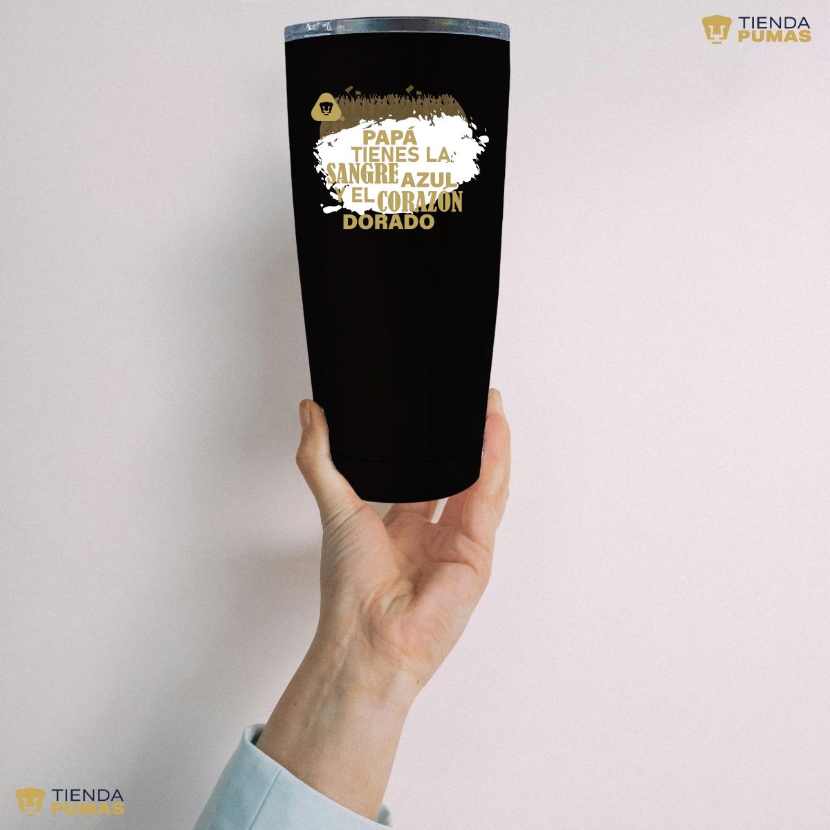 Termo Vaso Térmico 20 Oz Pumas UNAM Papá sangre azul