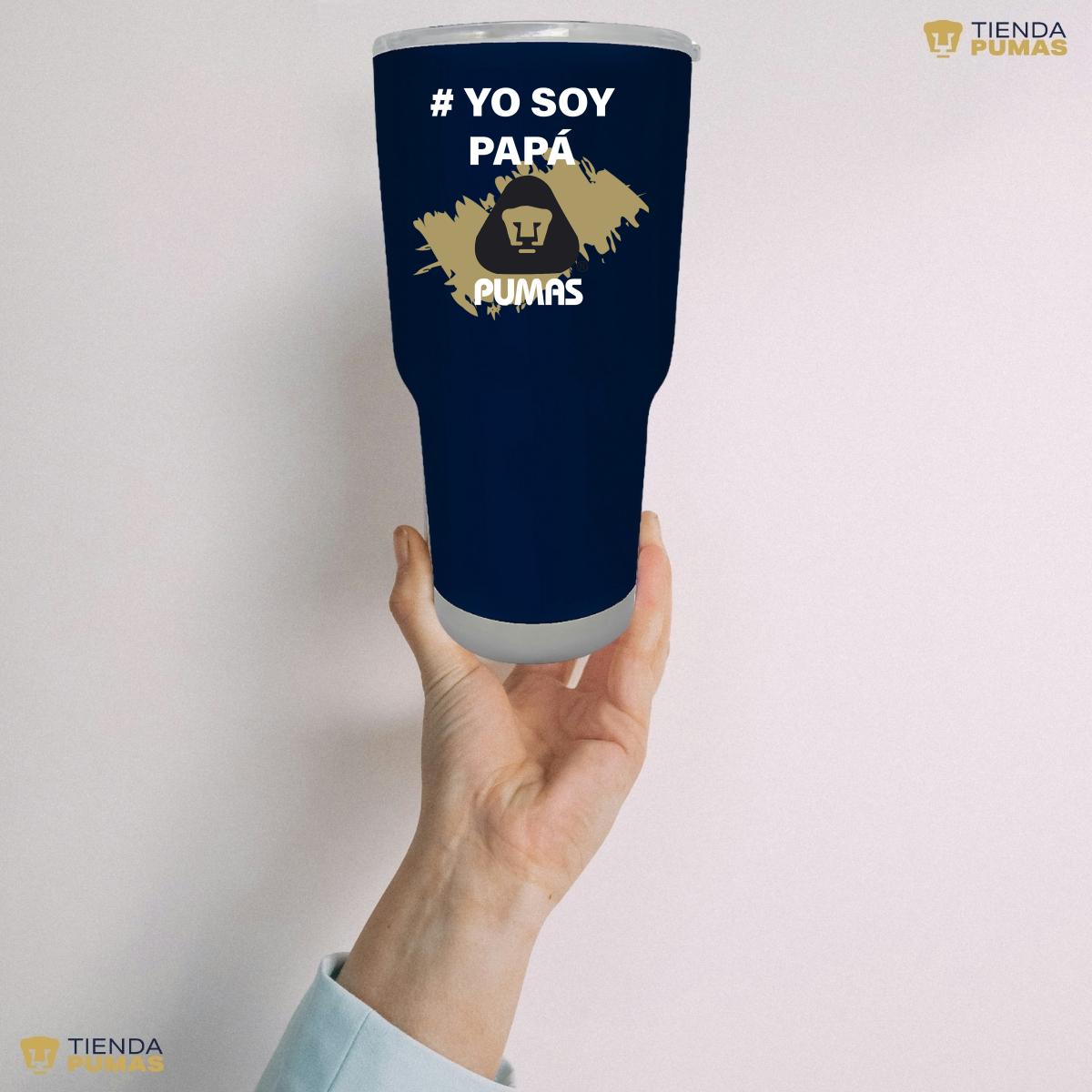 Termo Vaso Térmico 30 Oz Pumas UNAM Yo soy papá Pumas