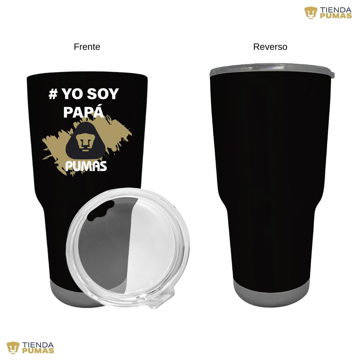 Termo Vaso Térmico 30 Oz Pumas UNAM Yo soy papá Pumas