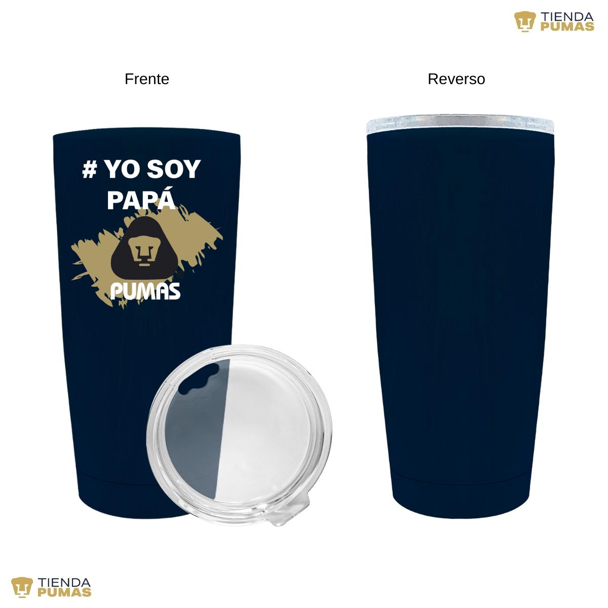 Termo Vaso Térmico 20 Oz Pumas UNAM Yo soy papá Pumas