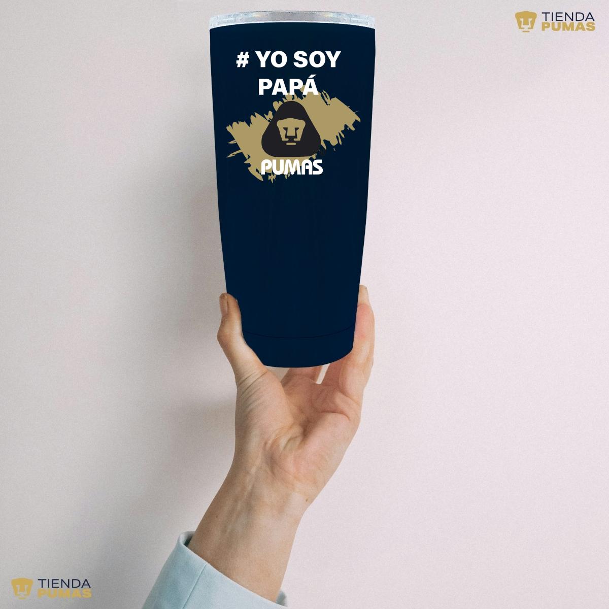 Termo Vaso Térmico 20 Oz Pumas UNAM Yo soy papá Pumas