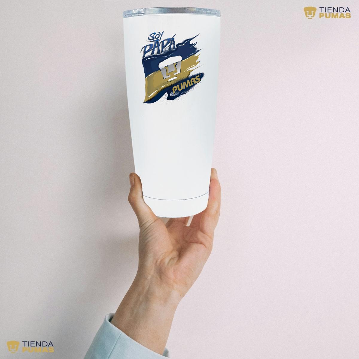 Termo 20 Oz Pumas UNAM Soy Papá Pumas