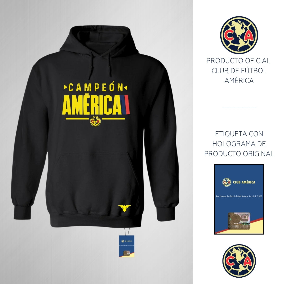 Sudadera Hombre Hoodie América Campeón Nueva NG